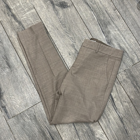 • Vince • Strapping Wool Stretch Straight Leg Pants Brown Beige 6 Women’s - Picture 3 of 5